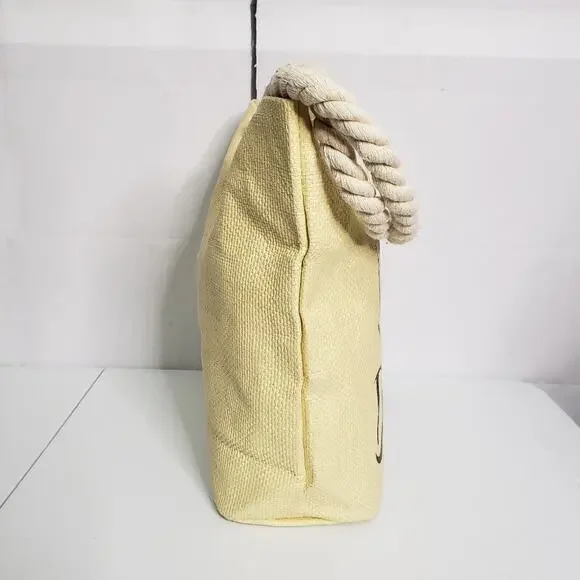 Cruise Club "Do Not Disturb" Straw Beach Bag Tote - Picture 2 of 10